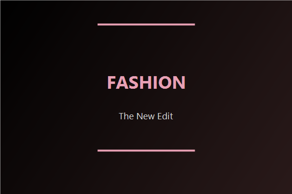 E-Commerce Fashion